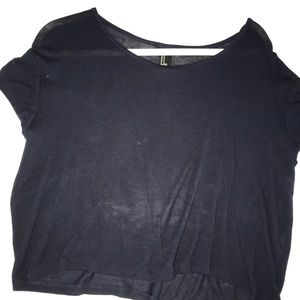Forever navy cropped T-shirt